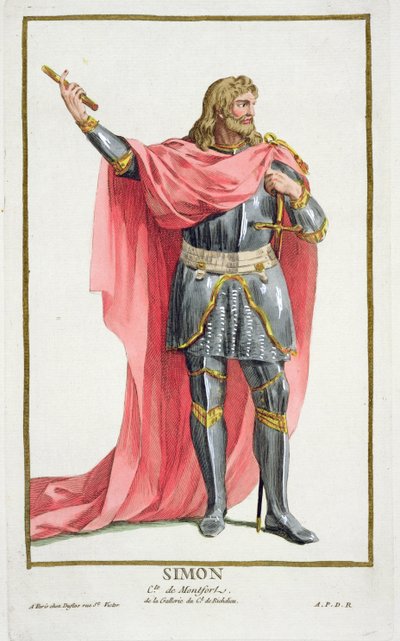 Simon de Montfort (c.1165-1218) from 